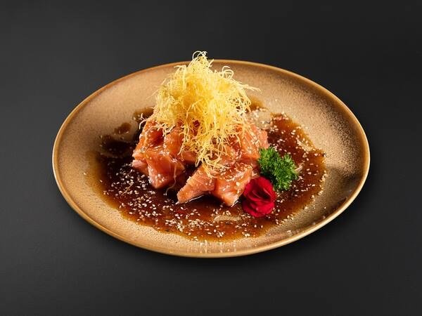 Black Fish Food Japanese — Salmão ao Molho de Ostras Potato Black Fish Food Japanese — Salmão ao Molho de Ostras Potato