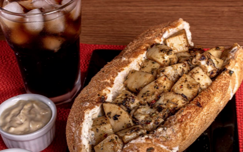 Gigio’s Pão de Alho Sanduiche — Palmito na Manteiga Palmito na Manteiga — Gigio’s Pão de Alho Sanduiche