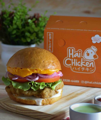 Hai Bruno — hambúrguer de frango empanado da Hai Chicken