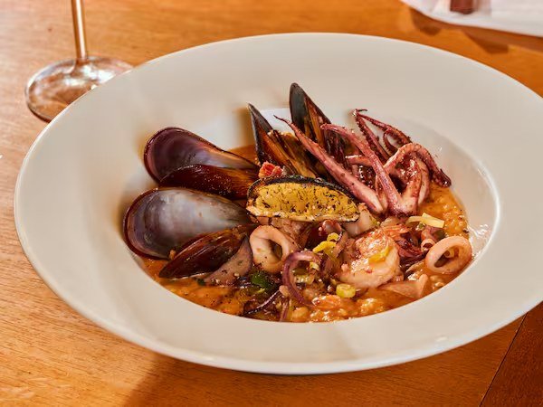 Risoto de Mariscos e Camarões Risoto de Mariscos e Camarões