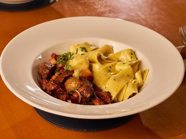 Bourguignon com Pappardelle Bourguignon com Pappardelle