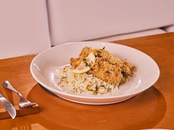 Tilápia com Crosta de Amêndoas Tilápia com Crosta de Amêndoas